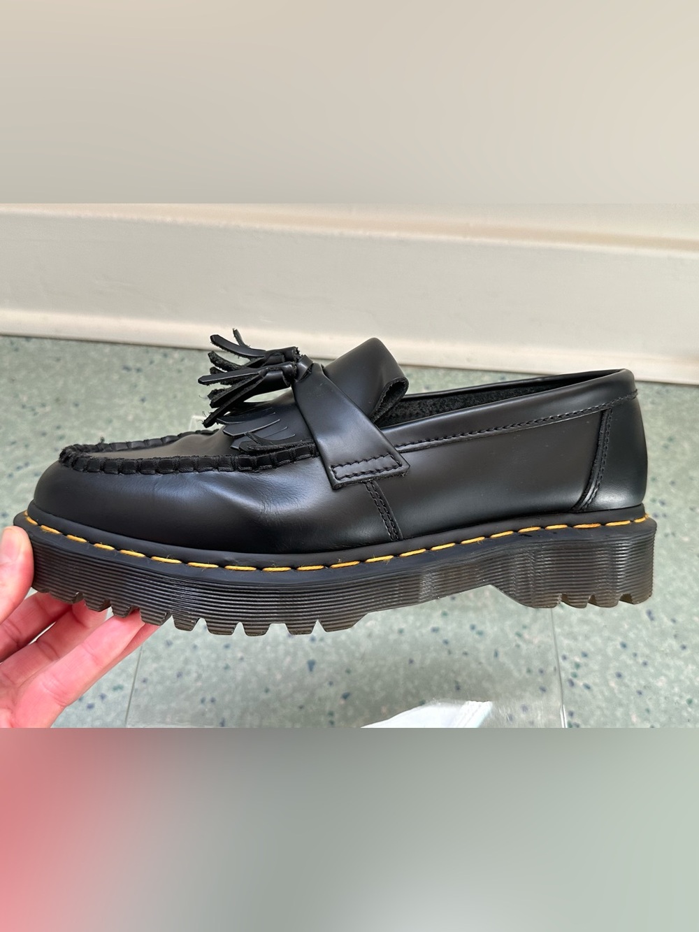 Dr. Martens Adrian Bex - Black Leather Tassel Loafers - Picture 3 of 9